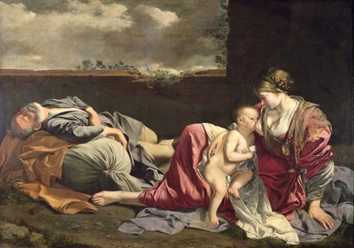 Il riposo durante la fuga in Egitto da Orazio Gentileschi